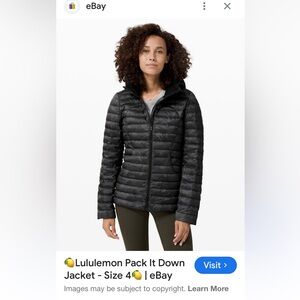 lululemon athletica Women's camo pack it down  Puffer Jacket size 4 nwot